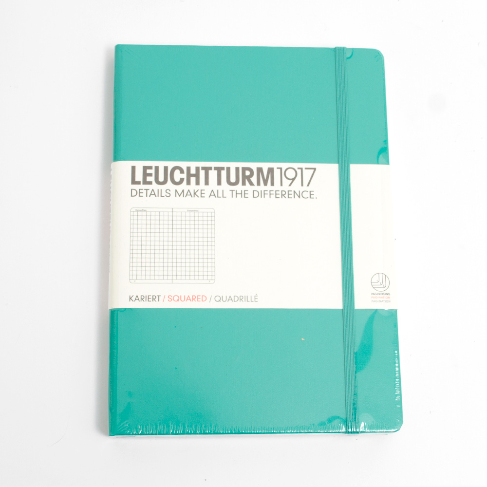Leuchtturm, A5, Hardcover, Medium, Squared, Emerald